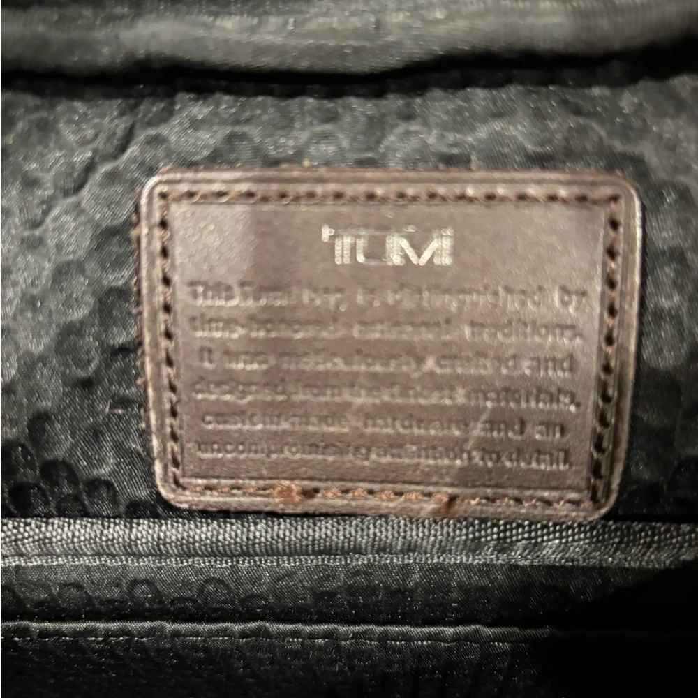 Tumi Black and Brown Men's Briefcase